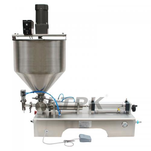 LTPK  Mixing with Heater Filler Very Viscous Material Paste Sugar Chocolate Sauce Packaging Equipment Bottle Filling Machine